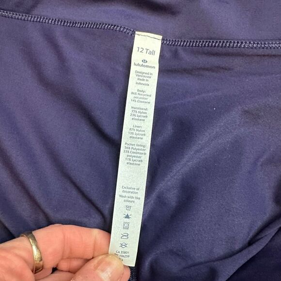 LULULEMON Women’s Purple Circuit Breaker Skirt Skort II Size 12 Tall / Long - Picture 3 of 7